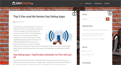 Desktop Screenshot of gayunion.de