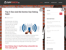 Tablet Screenshot of gayunion.de